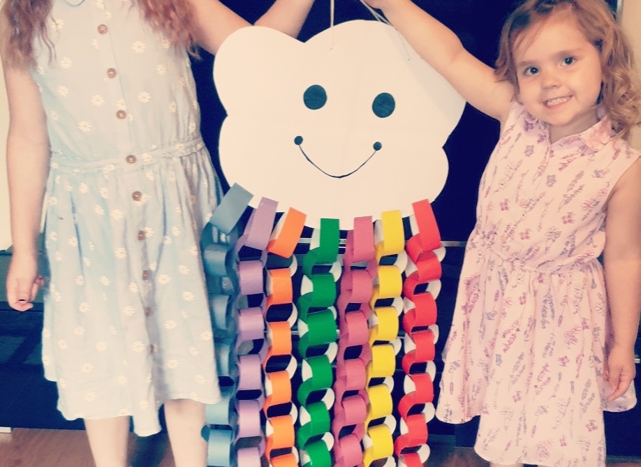 3D Rainbow Cloud - Housebound with Kids