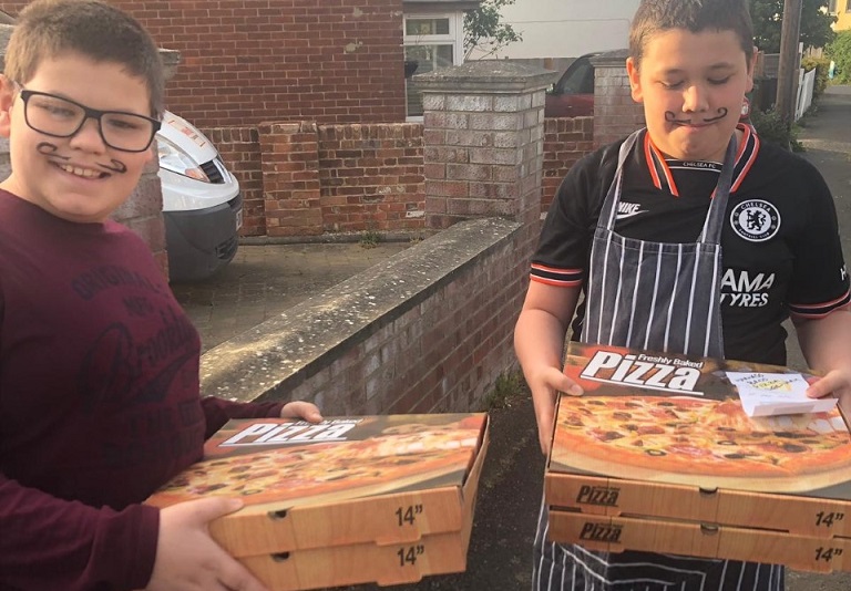 Pizza Delivery Housebound with Kids