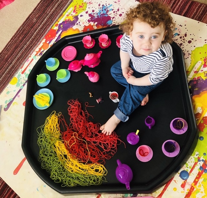 Rainbow Spaghetti - Housebound with Kids