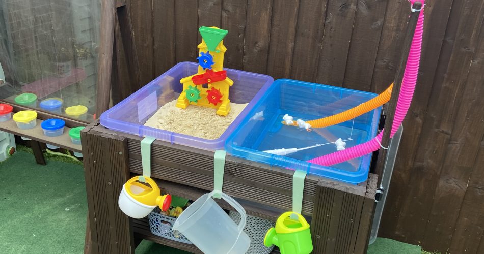 Sand and Water Table Housebound with Kids