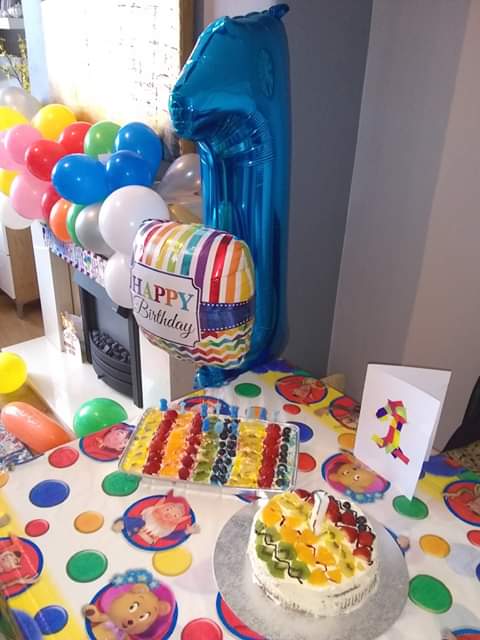 Happy 1st Rainbow Birthday - Housebound with Kids