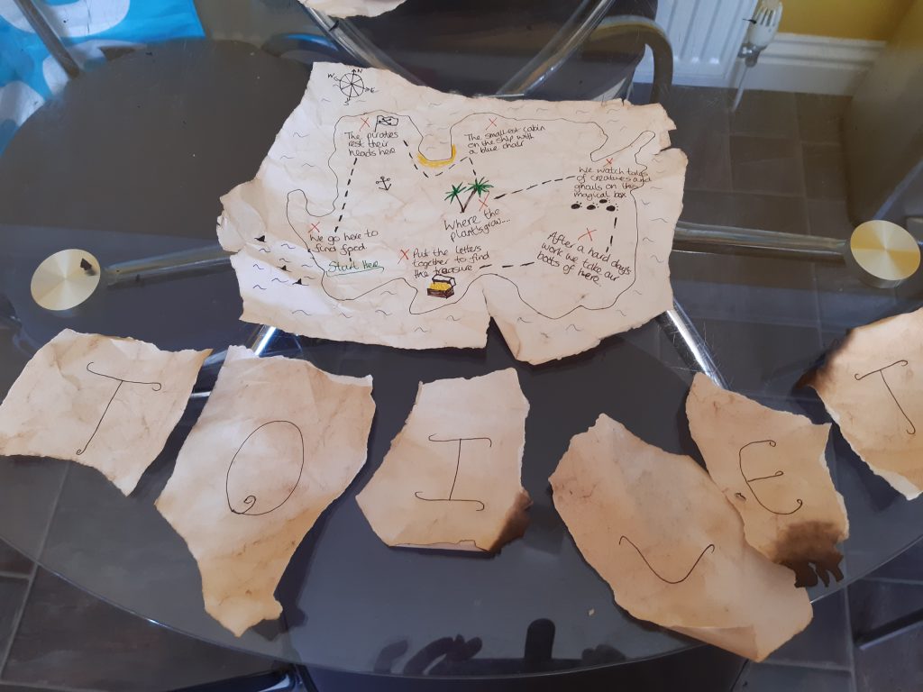 treasure maps housebound with kids