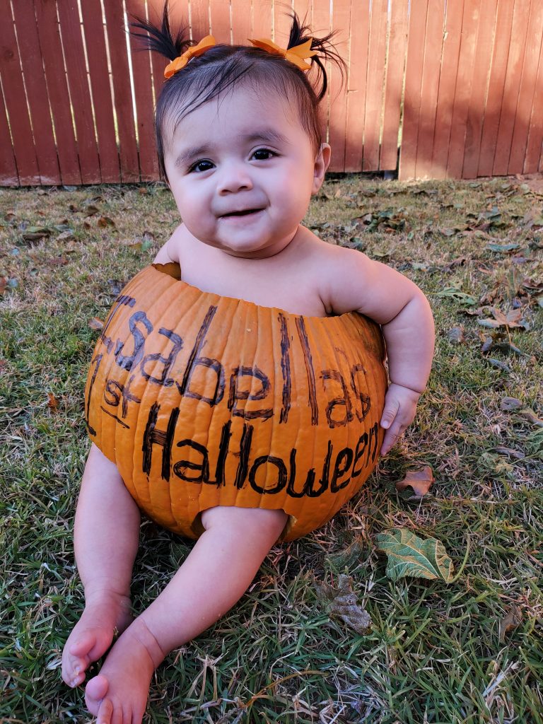 How to make a Pumpkin Baby Seat - Housebound with Kids