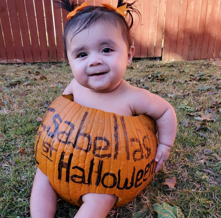 How to make a Pumpkin Baby Seat - Housebound with Kids