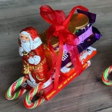 Make your own Chocolate Santa Sleighs - Housebound with Kids